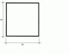 CUAD/01 Труба 60*60, 6м RAL9016