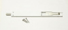 3722B_58 Шпингалет Titantre, 220мм., белый
