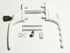 Узкий гарнитур Slim-Line c ключом белый RAL9016