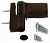 Петля дверная   DHV-140кг коричневая  RAL8019.