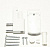 Петля дверная H23 (AT23) ROTO 100 кг, белая RAL9016
